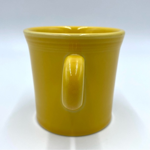 Vintage 80s HLC Fiestaware Fiesta Yellow Coffee Cup Java Mug O Ring Handle 3.5" - Picture 3 of 9